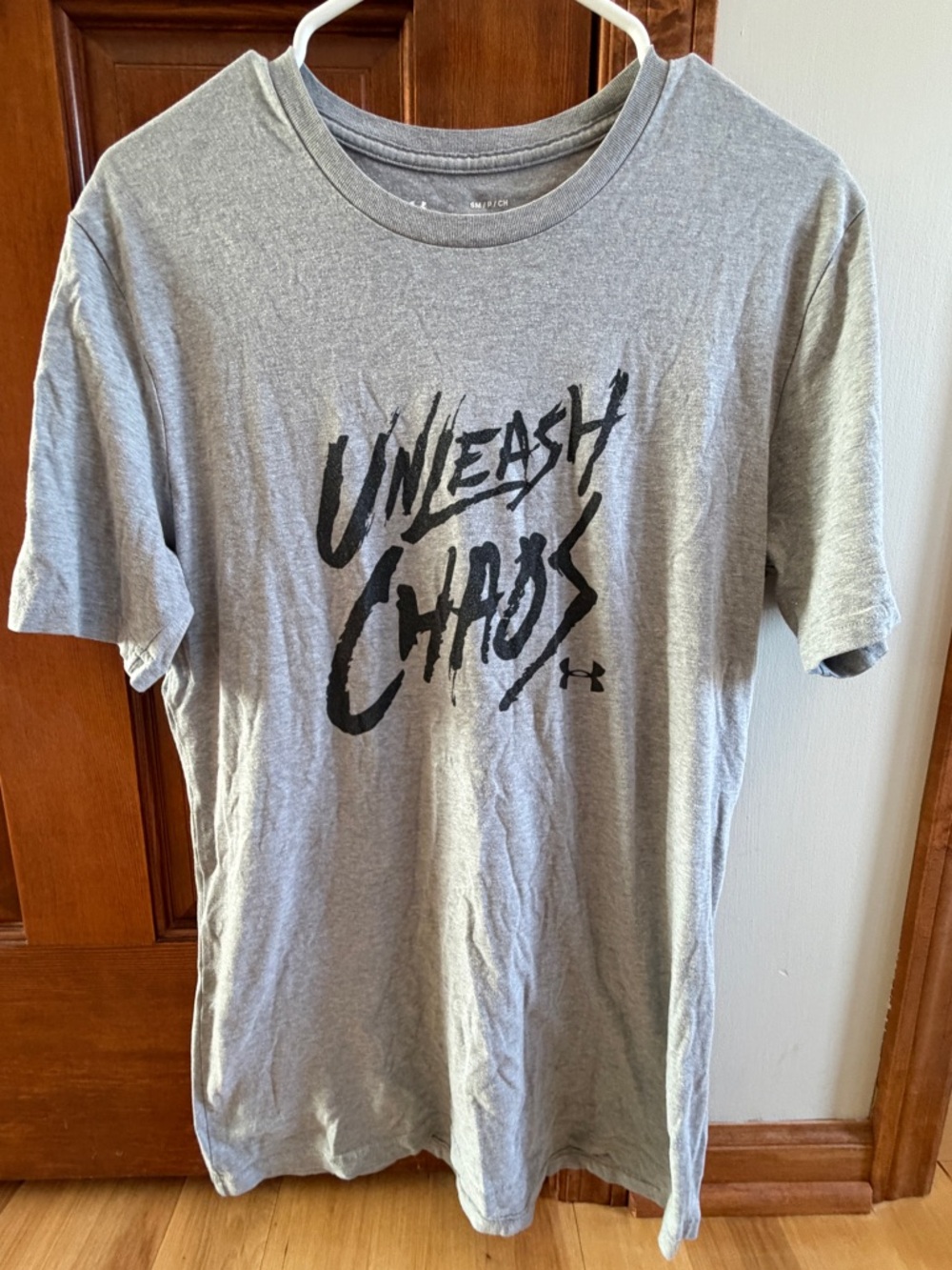 Under Armour Gray Short-Sleeve 'Unleash Chaos' Graphic Tee